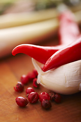 Image showing Chili and garlic