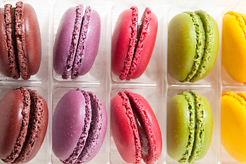 Image showing Colorful macaroons