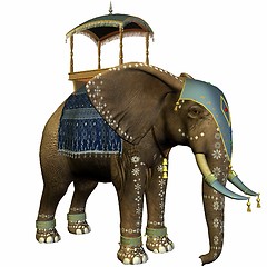 Image showing Elephant with Howdah