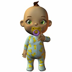 Image showing Toon Baby with Dummy