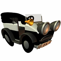 Image showing Toon Buggy-Black and White