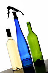 Image showing Backlit Bottles