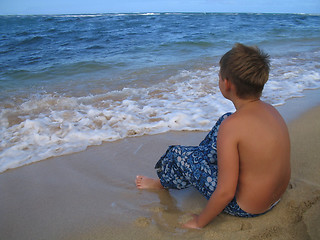 Image showing Waiting for a Wave