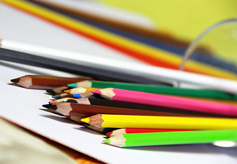 Image showing Multicolored pencils