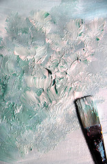 Image showing Oil painting technique 