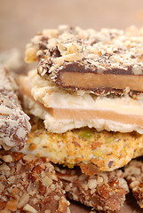 Image showing Variety of English Toffee with a shallow depth of field