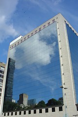 Image showing Reflection on the buildings