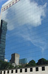 Image showing Reflection on the buildings