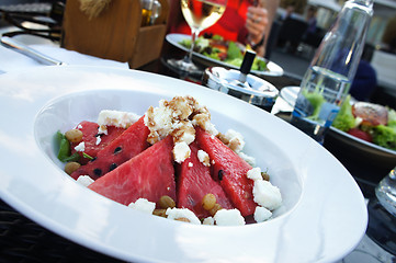 Image showing Water-melon salad