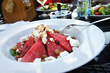 Image showing Water-melon salad