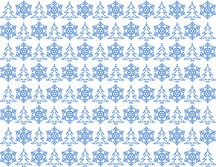 Image showing Light blue christmas pattern