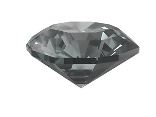 Image showing Black diamond isolated on white