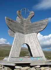 Image showing Arctic circle in Norway