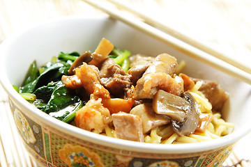 Image showing Bowl of noodle