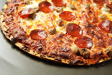 Image showing Pepperoni pizza