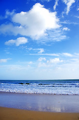 Image showing Sea on Manta Rota beach, Algarve, Portugal