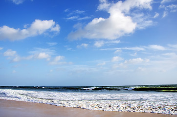 Image showing Sea and sky on Manta Beach, Portugal