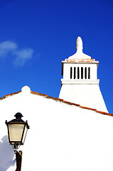 Image showing Lantern and old chimney at Algarve, Portugal