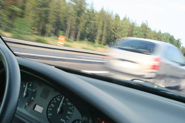 Image showing Overtaking