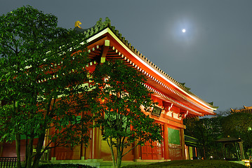 Image showing temple and moon