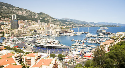 Image showing editorial Monaco Grand Prix harbor