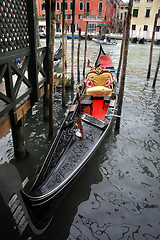 Image showing Beautiful view of Venice and gondola 