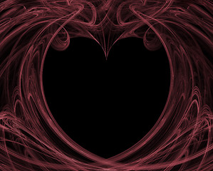 Image showing Valentine Background in Pink and Black