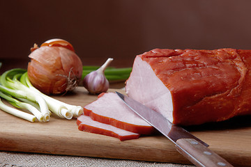 Image showing smoked pork fillet