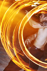 Image showing Fire dancer