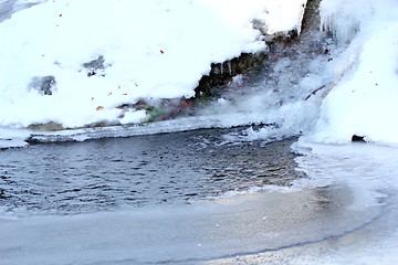 Image showing frozen spring