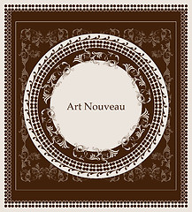 Image showing art nouveau design floral design