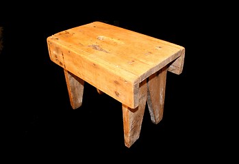 Image showing Antique milking stool