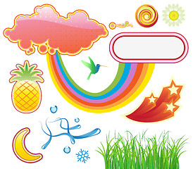 Image showing Summer design elements