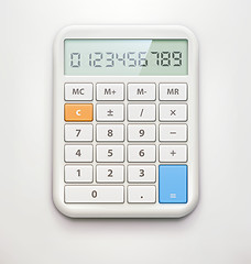 Image showing Electronic calculator 