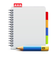 Image showing Spiral notebook