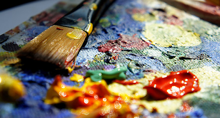 Image showing Mix of oil paints