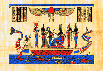 Image showing Ancient egyptian papyrus