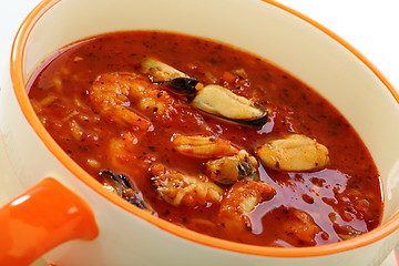 Image showing Seafood soup.