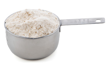 Image showing Plain / all purpose flour presented in a cup measure