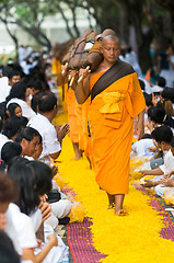 Image showing Dhammachai Dhutanga Pilgrimage Walk, 2013 in Bangkok