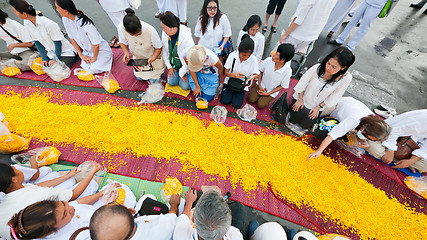 Image showing Dhammachai Dhutanga Pilgrimage Walk, 2013 in Bangkok