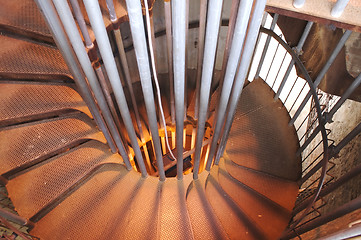 Image showing spiral stairs