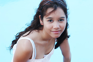 Image showing Portrait of a pretty Asian teenager