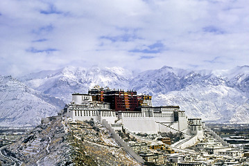 Image showing Potala Palace in snow