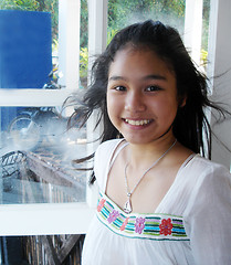 Image showing Thai girl with a bright smile
