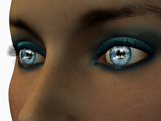 Image showing Blue Eye Reflection