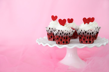 Image showing Red velvet cupcakes