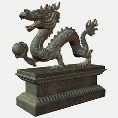 Image showing Asian Dragon Statue