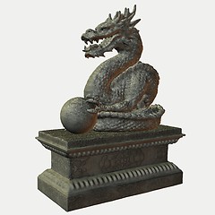 Image showing Asian Dragon Statue