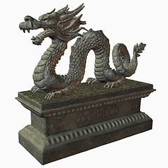 Image showing Asian Dragon Statue